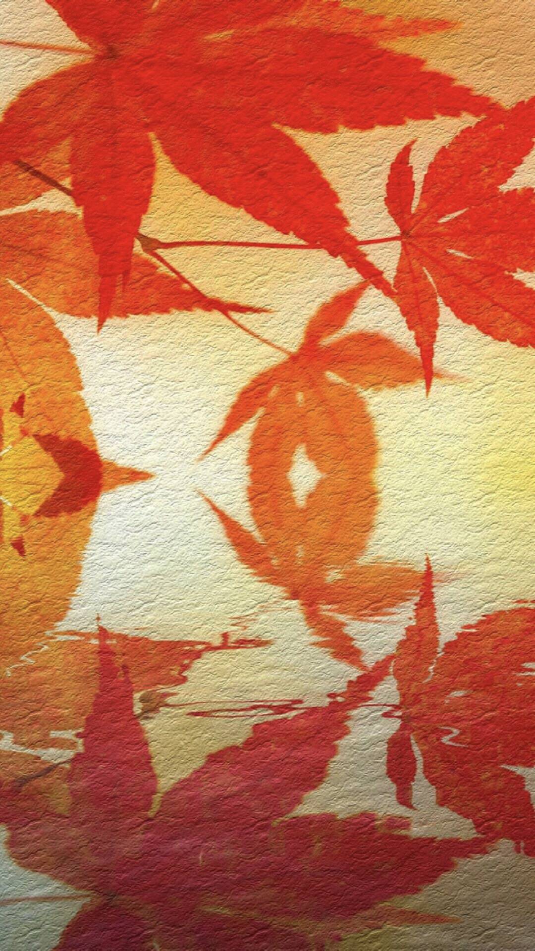 Autumn Leaves Japanese Style Wallpaper Sc Iphone8plus