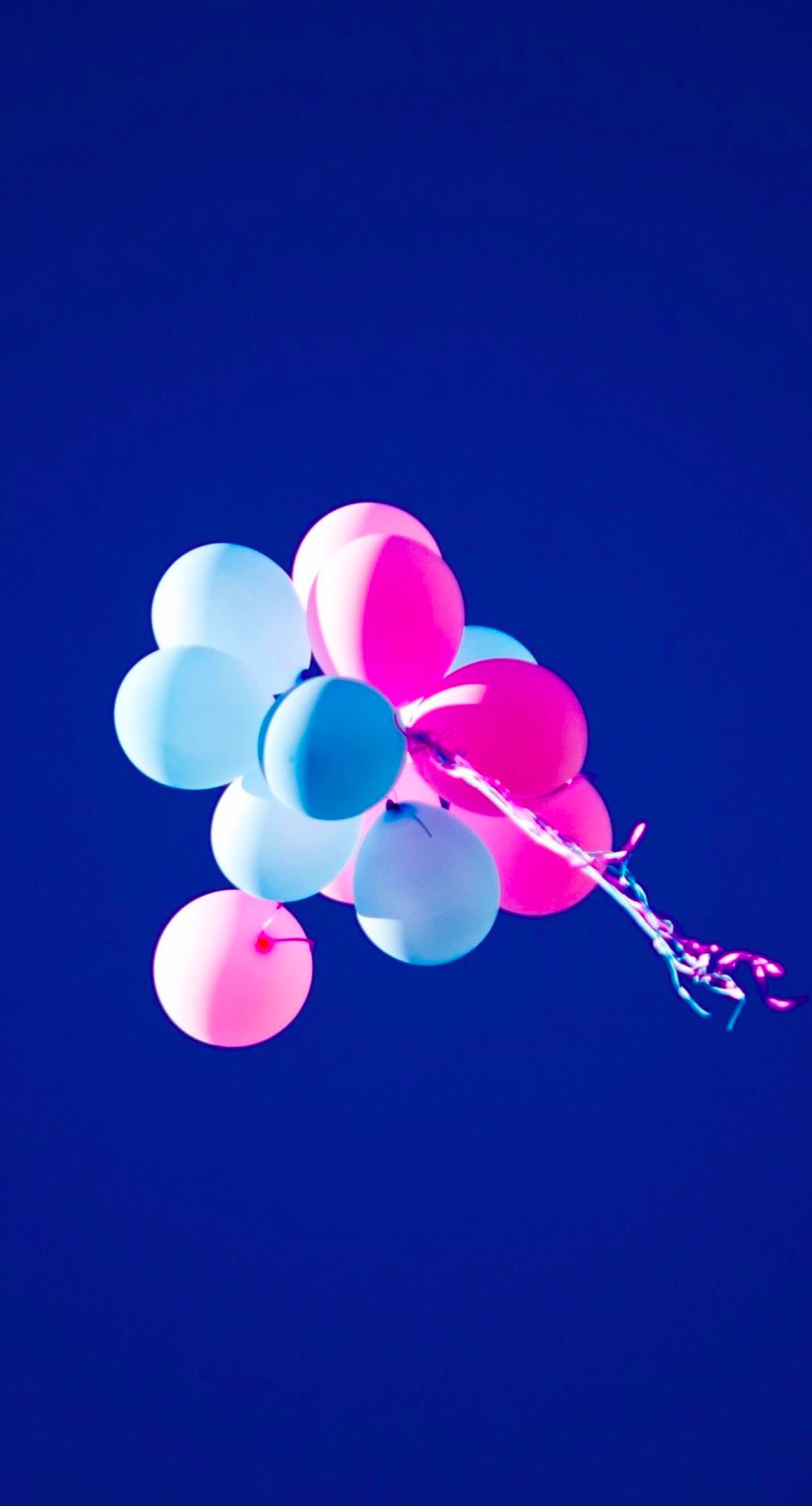Assortiment uniek huren Blue balloons | wallpaper.sc iPhone8Plus