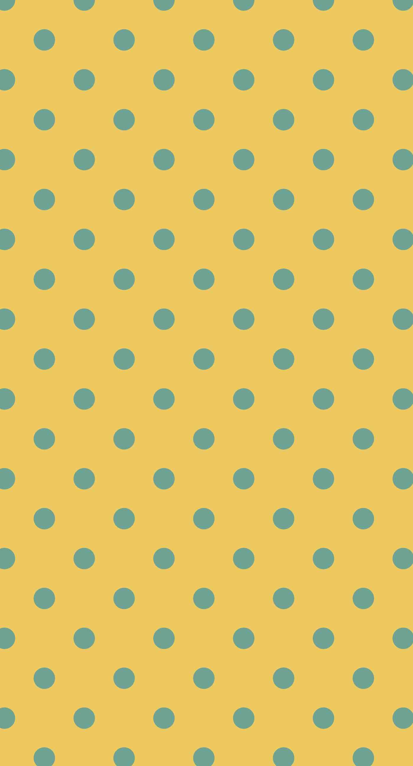 Pattern Polka Dot Yellow Wallpapersc Iphone8plus