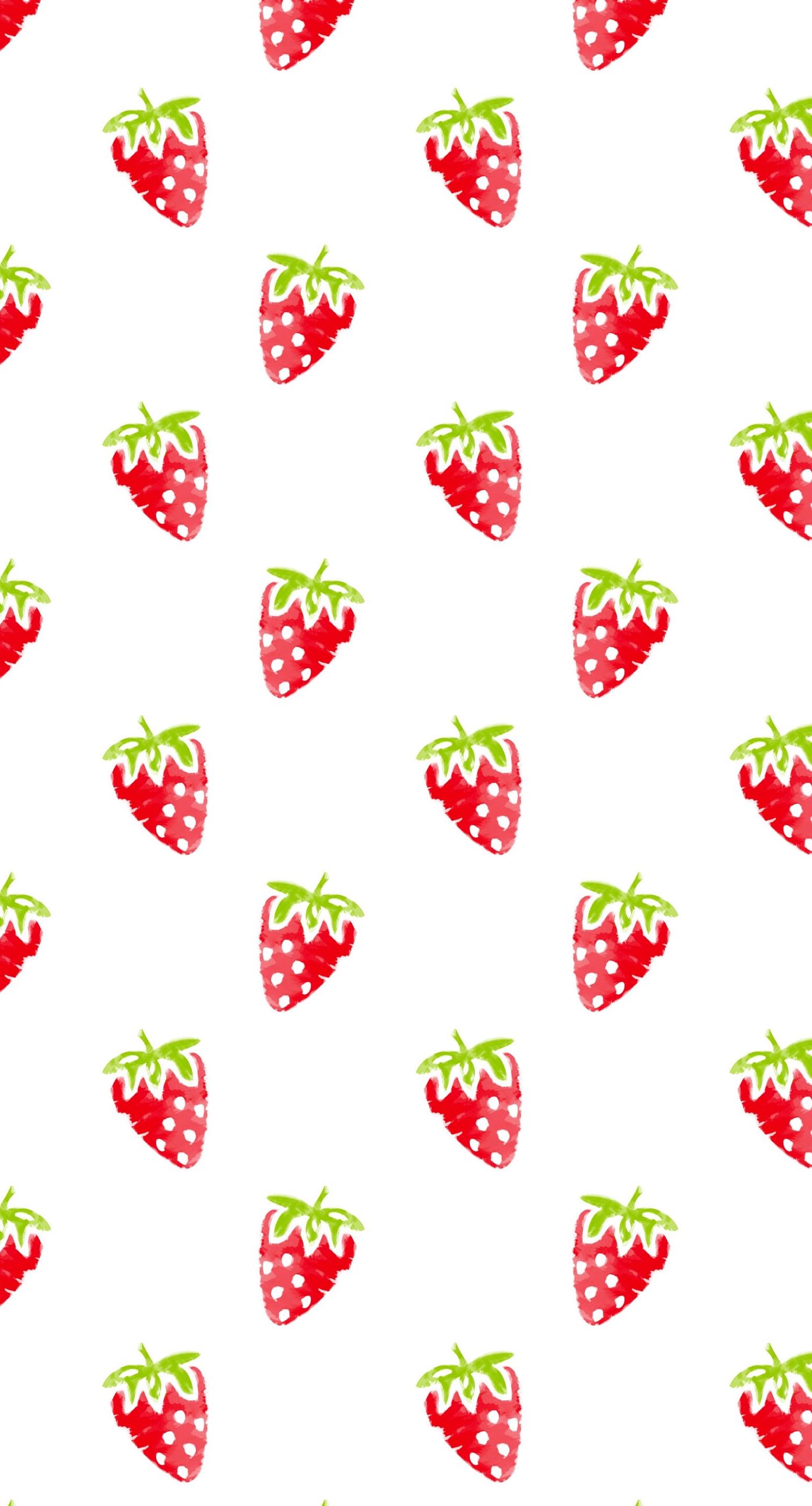 Pattern illustration fruit strawberry red women-friendly   iPhone8Plus