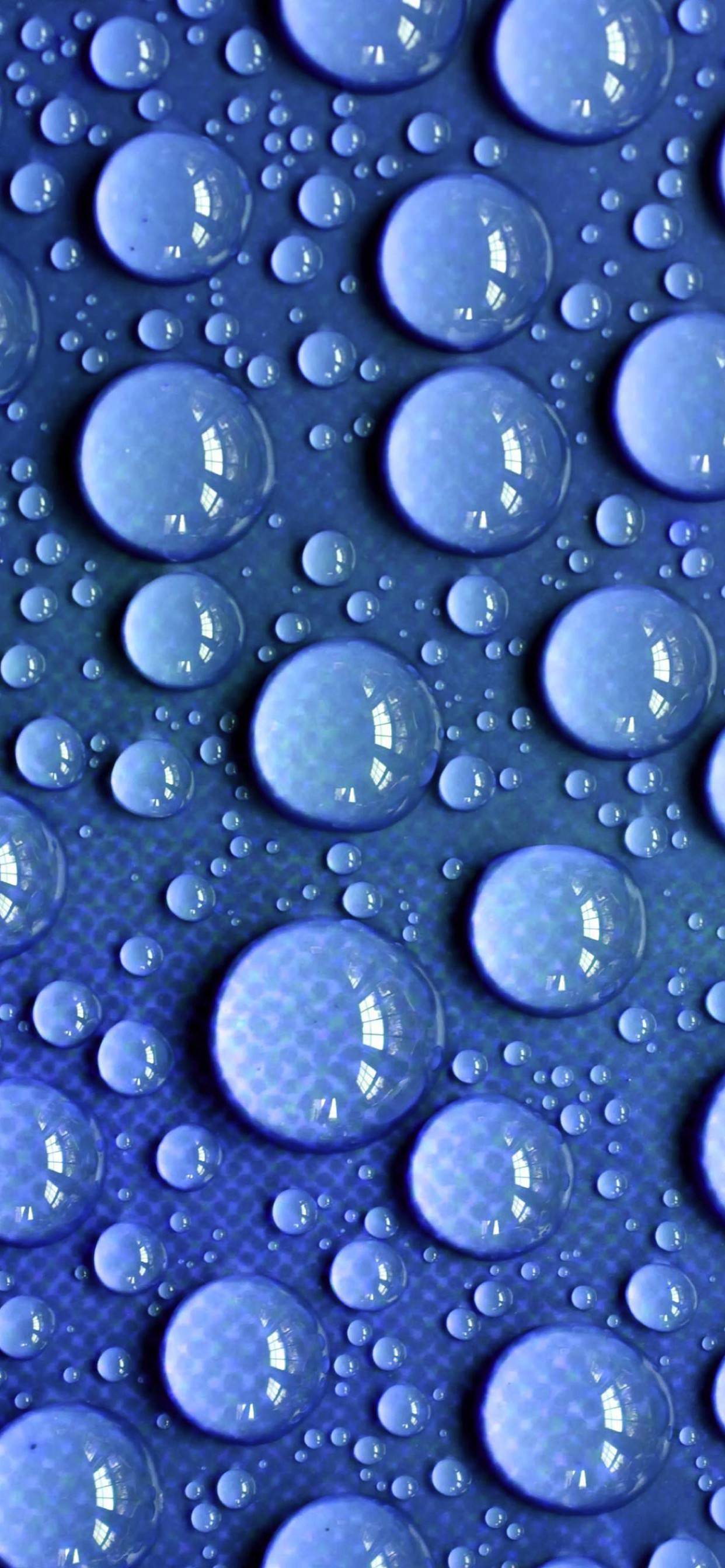 Natural water drops blue  iPhone XS Max