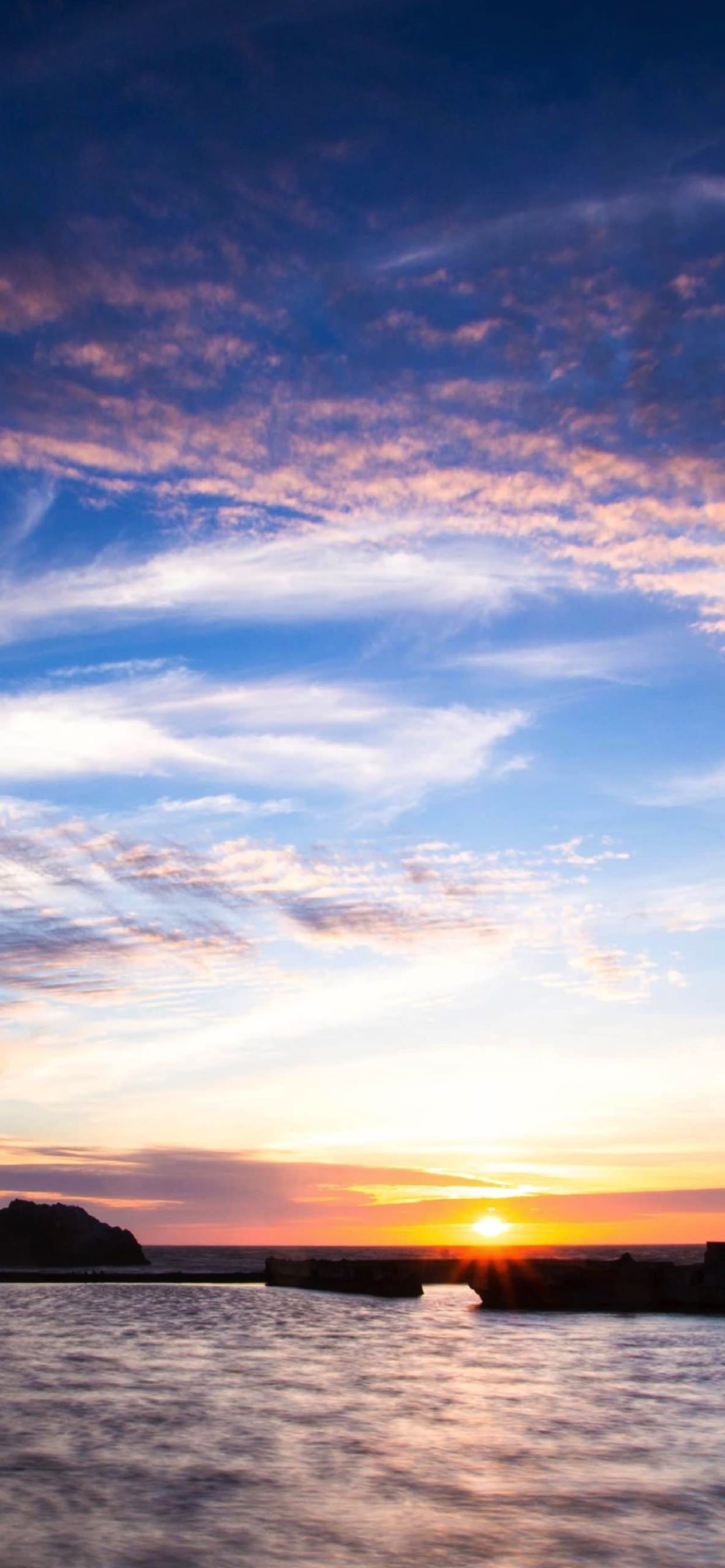 Landscape Sea Sun Sky Wallpaper Sc Iphone Xs Max